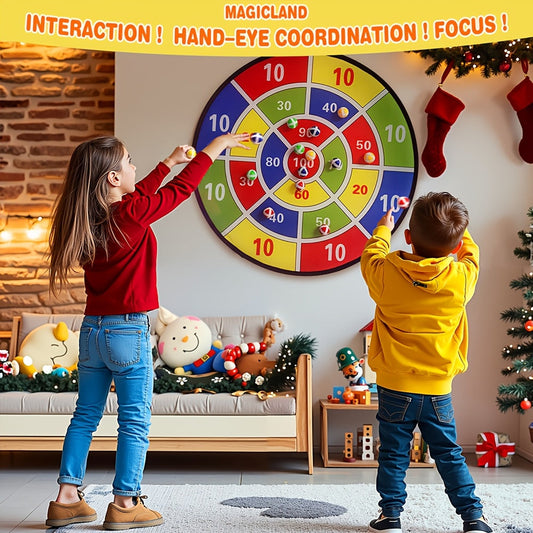 73.66cm Large Dartboard Set, Indoor/Outdoor Fun TJR3L6N