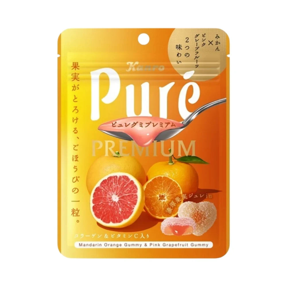KANRO Pure Grapefruit Gummy 52g