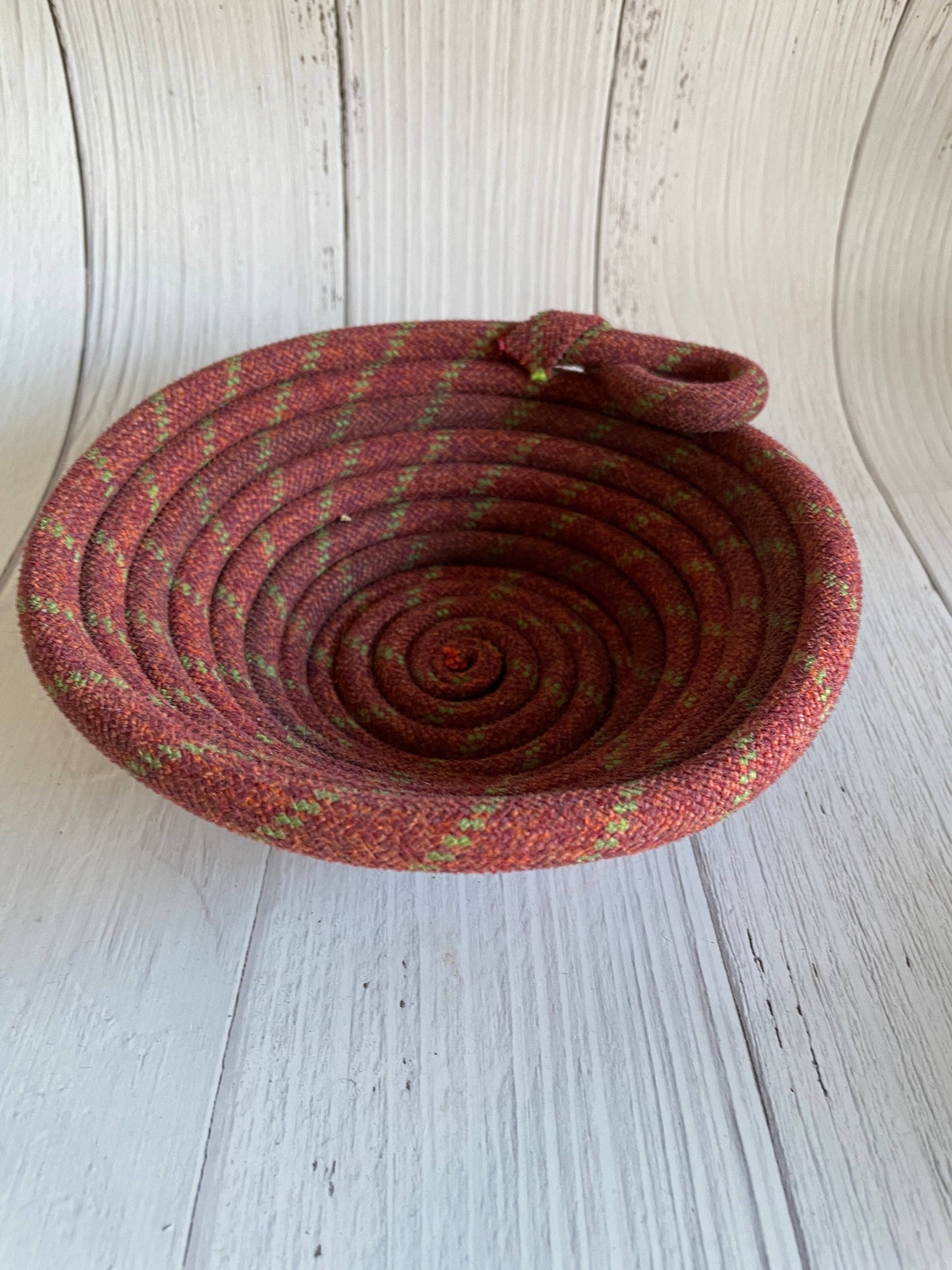 Cactus to Pine - Upcycled Climbing Rope Bowl: Large