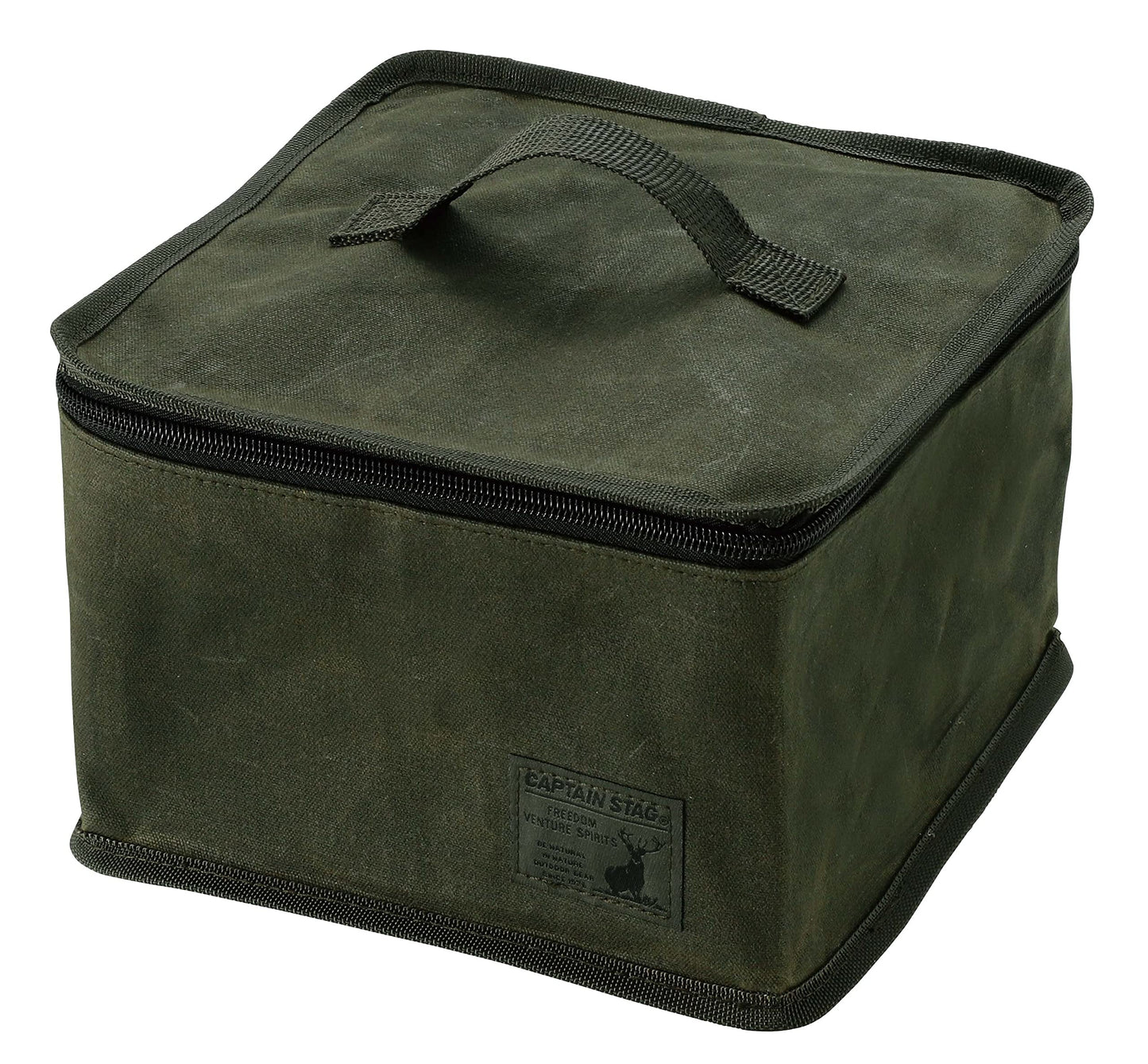 CAPTAIN STAG UH-4120 Compact Cooker Set Portable Black Multi-Functional Cookware With Cover Handle And Storage Bag Cooking Equipment