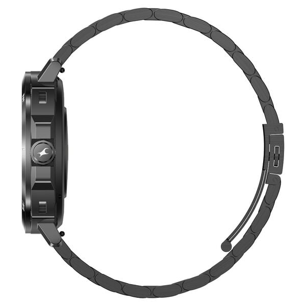 Fastrack Radiant FX3 1.43CM AMOLED Functional Crown BT Calling AI Voice Assistant-Black