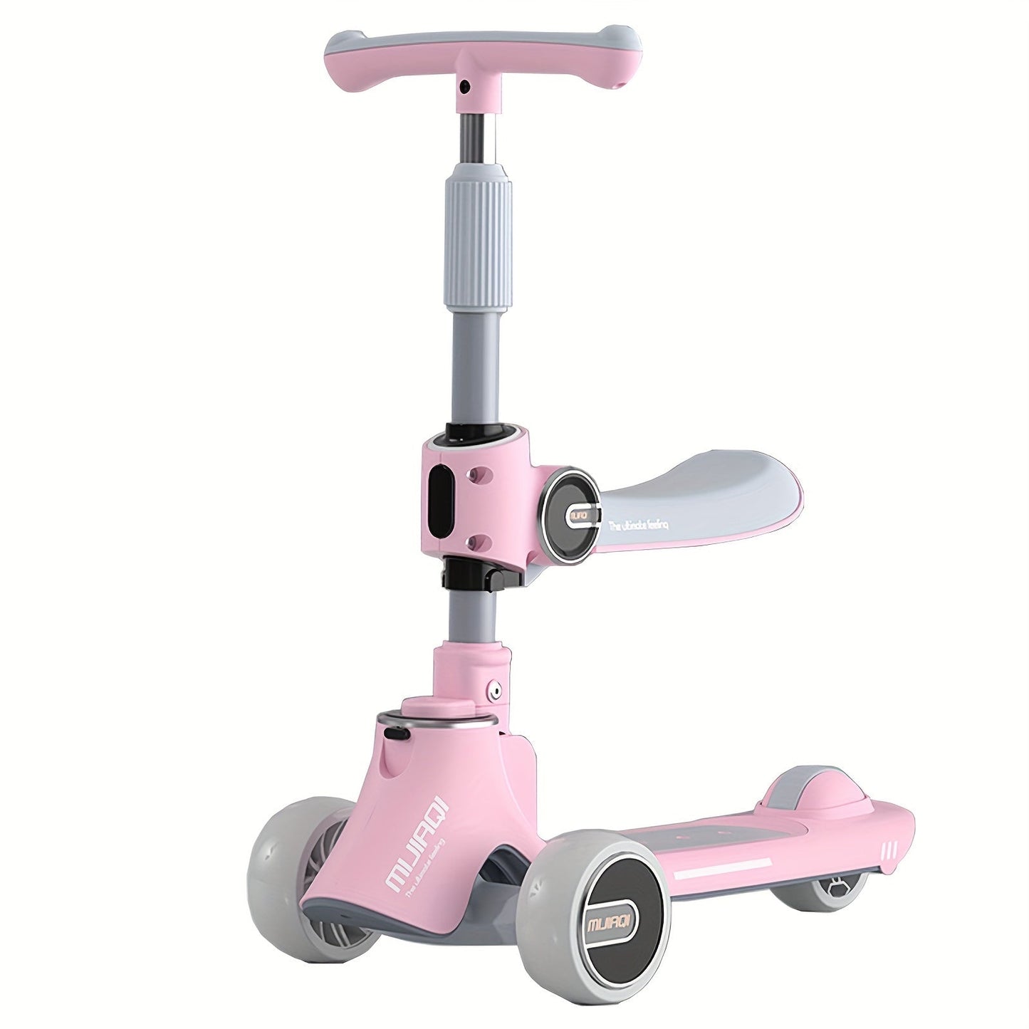 3-in-1 Kids' Scooter with Lights, Foldable & Seat Feature TJR9P6B