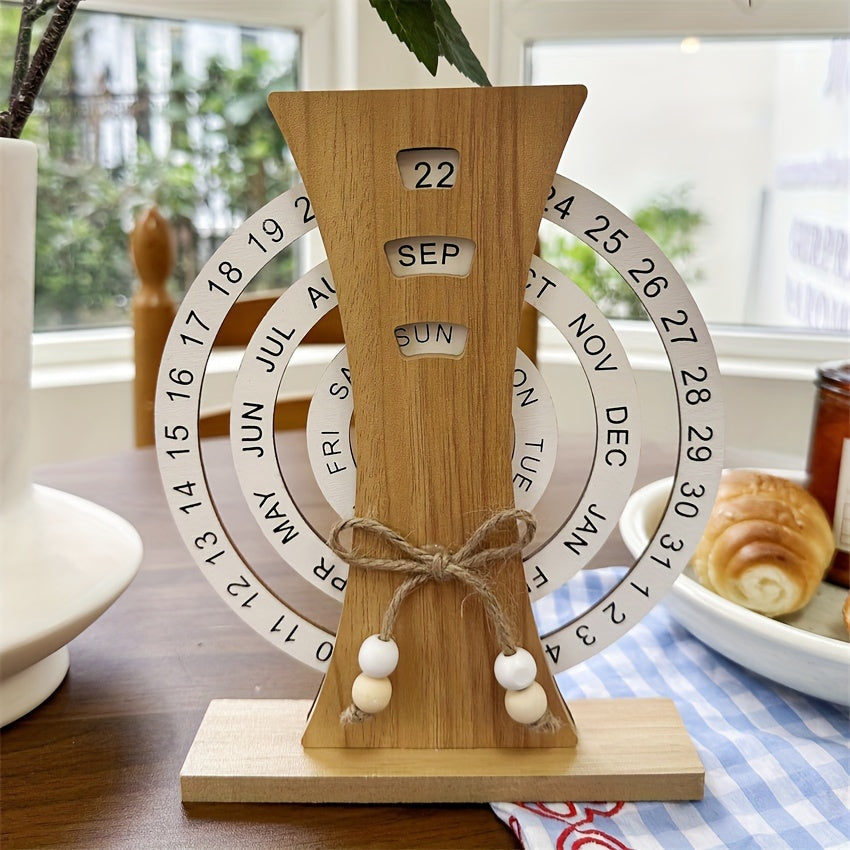 Wooden Moon Ferris Wheel Calendar-HMT14WC