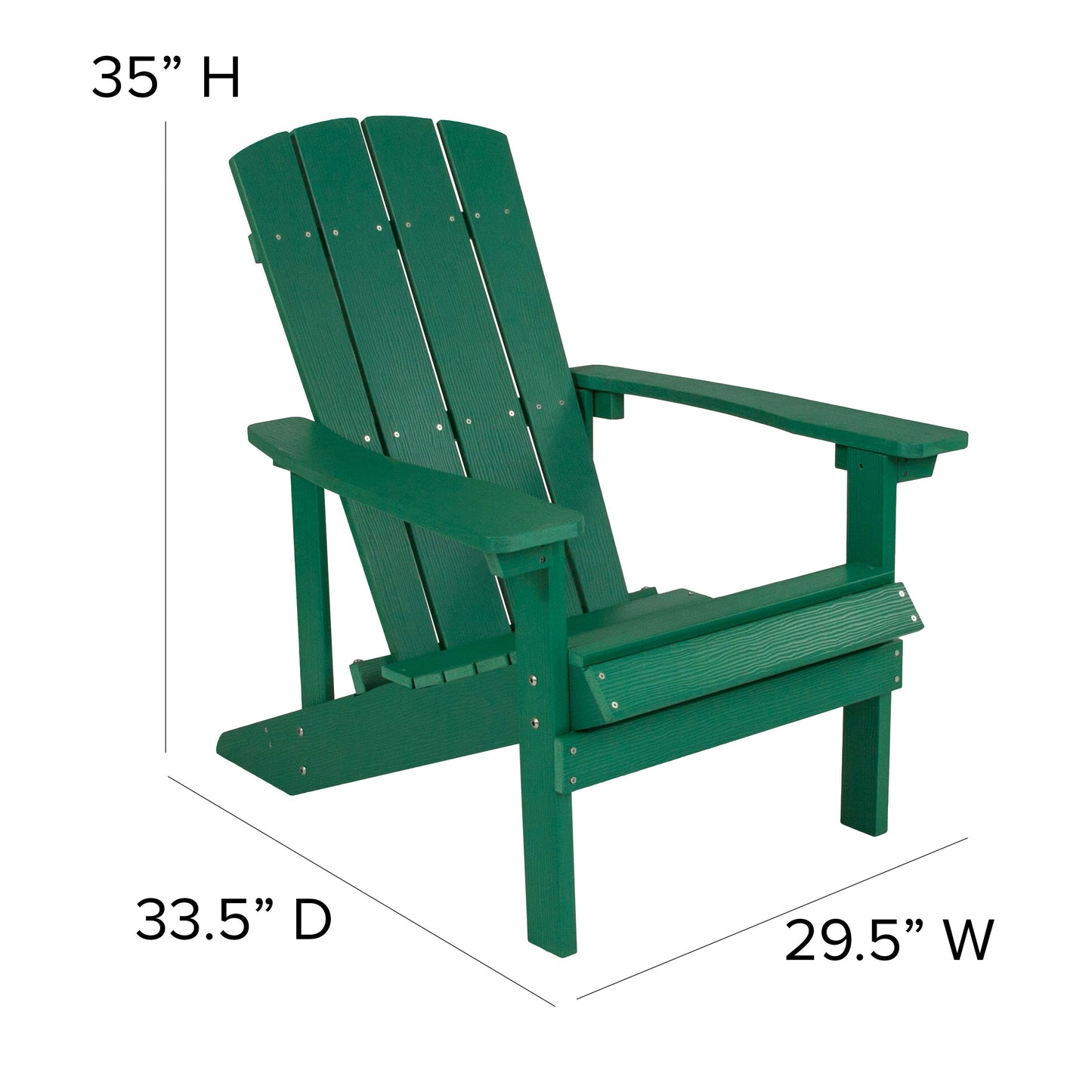 3 Piece Charlestown Poly Resin Wood Adirondack Chair Set with Fire Pit - Star and Moon Fire Pit with Mesh Cover