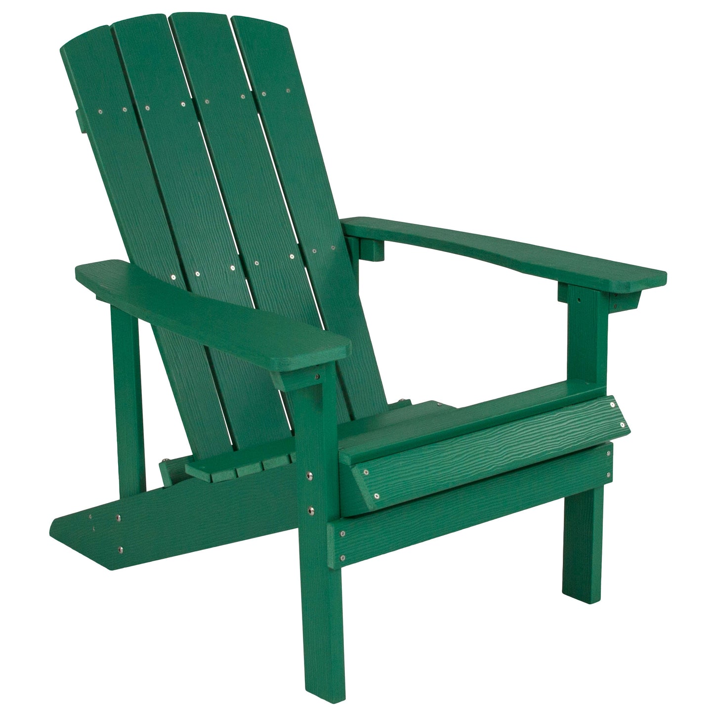 3 Piece Charlestown Poly Resin Wood Adirondack Chair Set with Fire Pit - Star and Moon Fire Pit with Mesh Cover