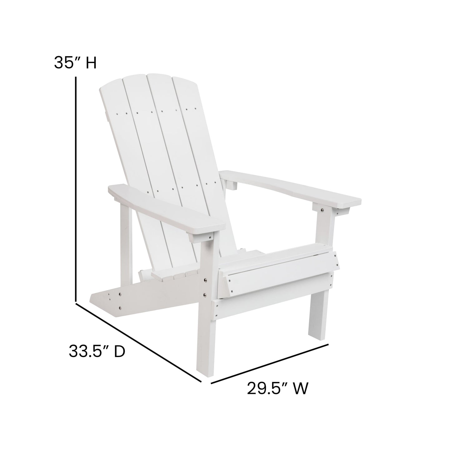 3 Piece Charlestown Poly Resin Wood Adirondack Chair Set with Fire Pit - Star and Moon Fire Pit with Mesh Cover