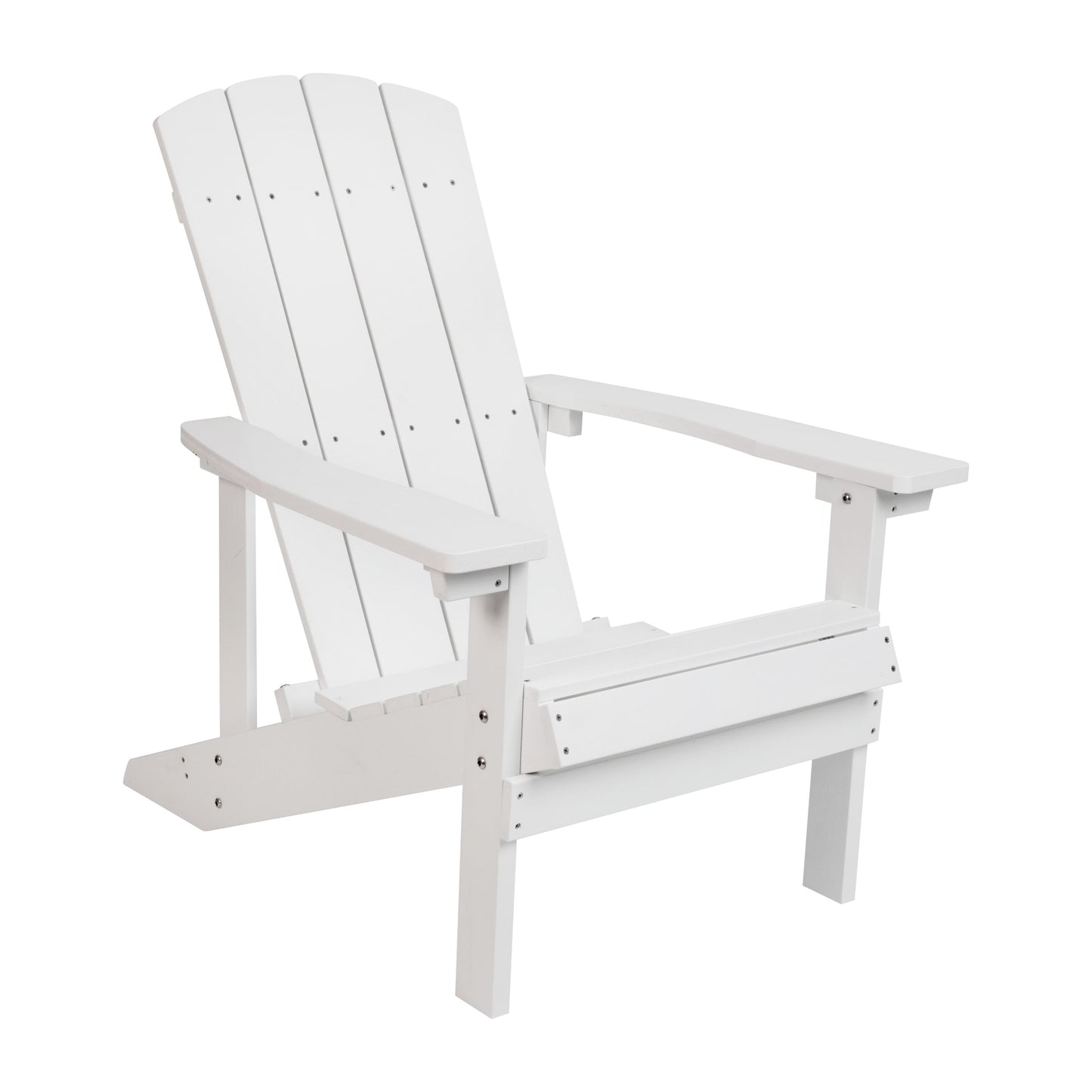 3 Piece Charlestown Poly Resin Wood Adirondack Chair Set with Fire Pit - Star and Moon Fire Pit with Mesh Cover