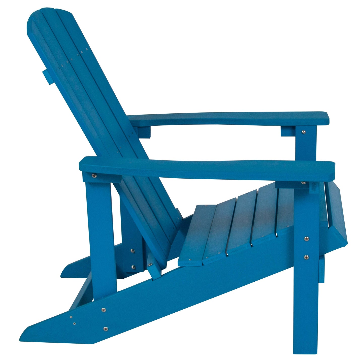 3 Piece Charlestown Poly Resin Wood Adirondack Chair Set with Fire Pit - Star and Moon Fire Pit with Mesh Cover