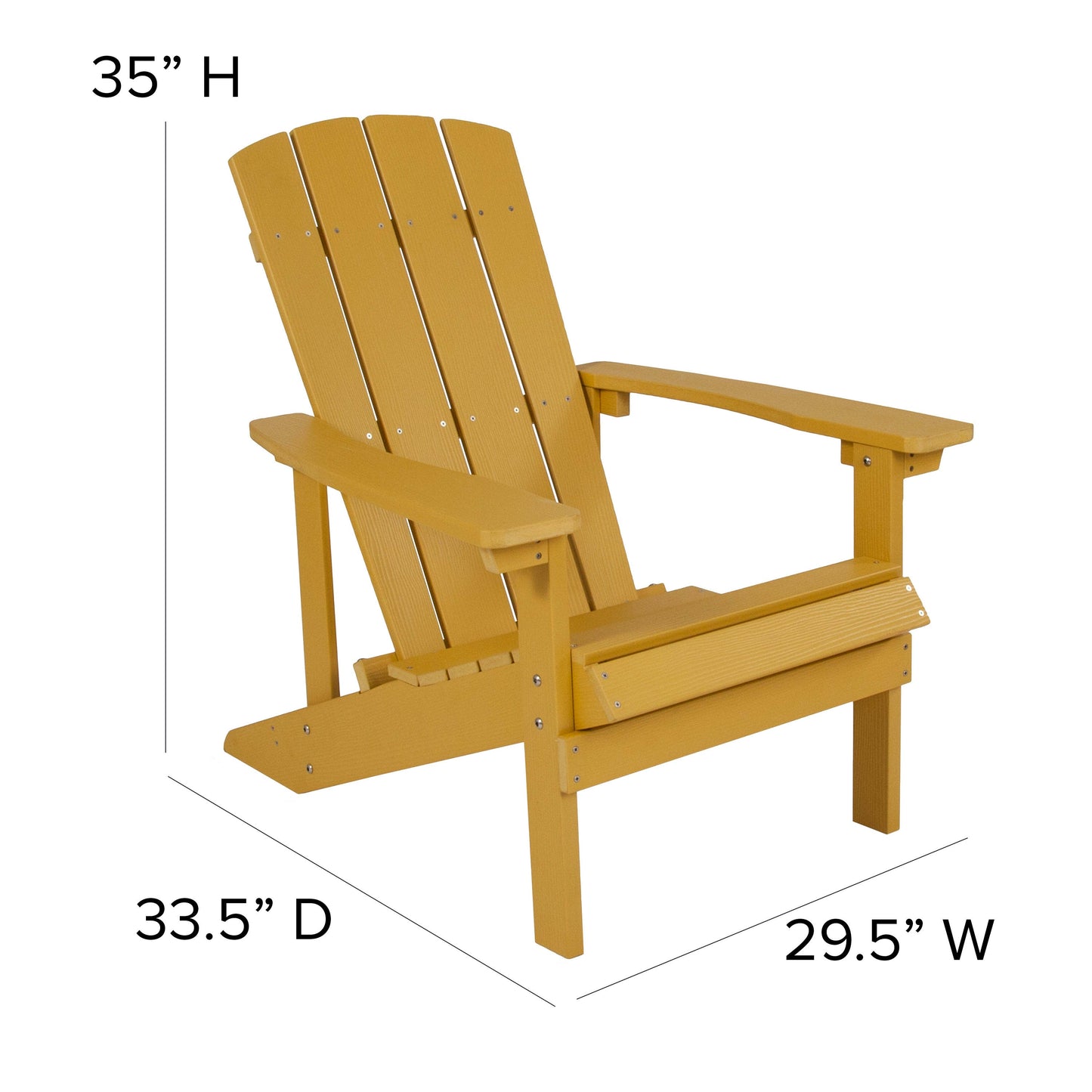 3 Piece Charlestown Poly Resin Wood Adirondack Chair Set with Fire Pit - Star and Moon Fire Pit with Mesh Cover