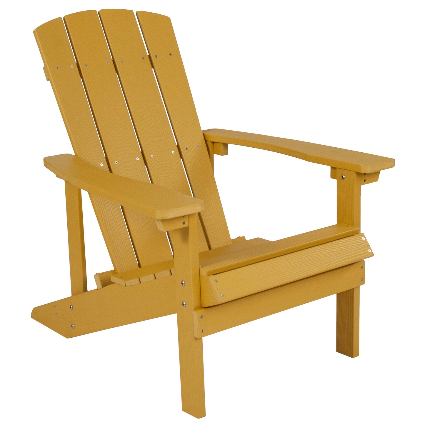 3 Piece Charlestown Poly Resin Wood Adirondack Chair Set with Fire Pit - Star and Moon Fire Pit with Mesh Cover