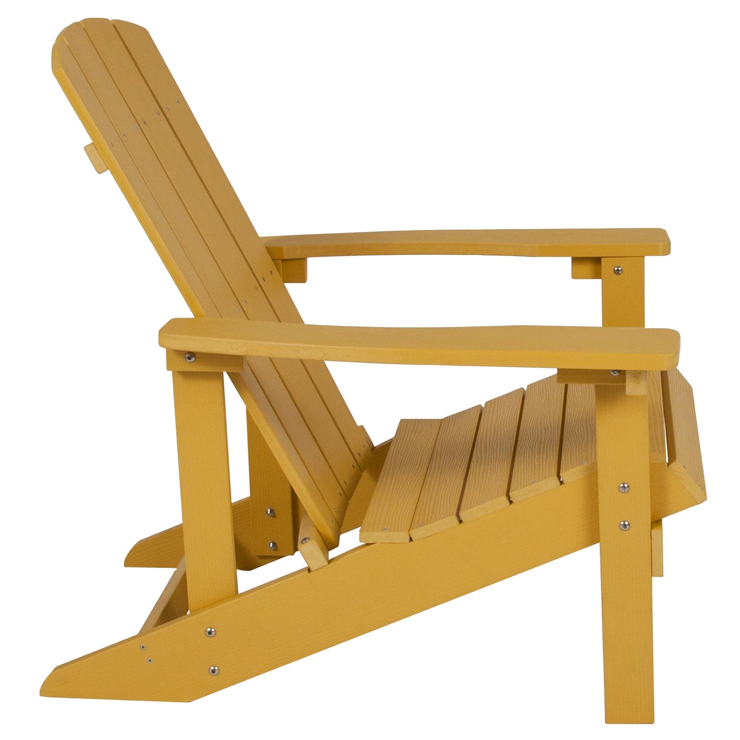 3 Piece Charlestown Poly Resin Wood Adirondack Chair Set with Fire Pit - Star and Moon Fire Pit with Mesh Cover