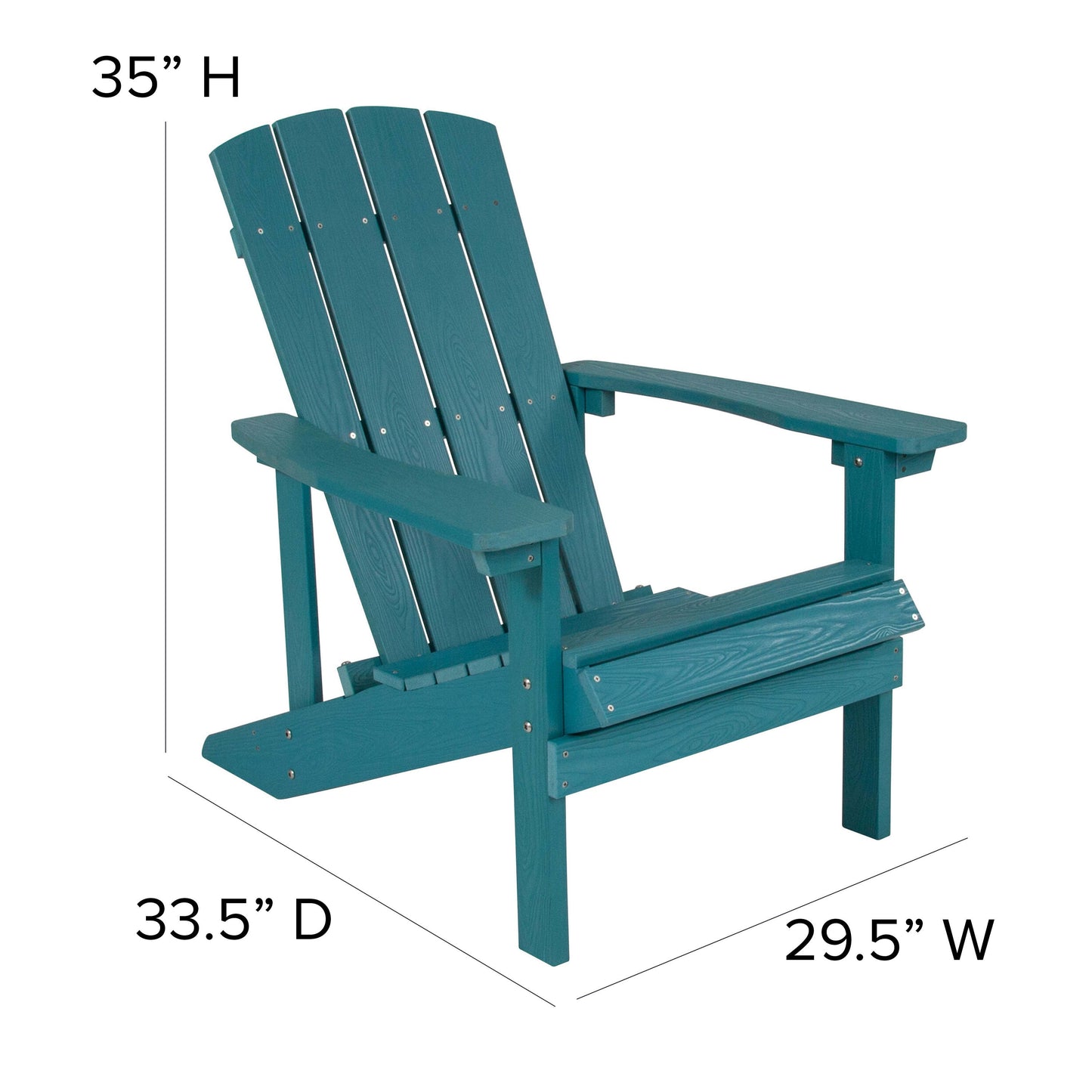 3 Piece Charlestown Poly Resin Wood Adirondack Chair Set with Fire Pit - Star and Moon Fire Pit with Mesh Cover
