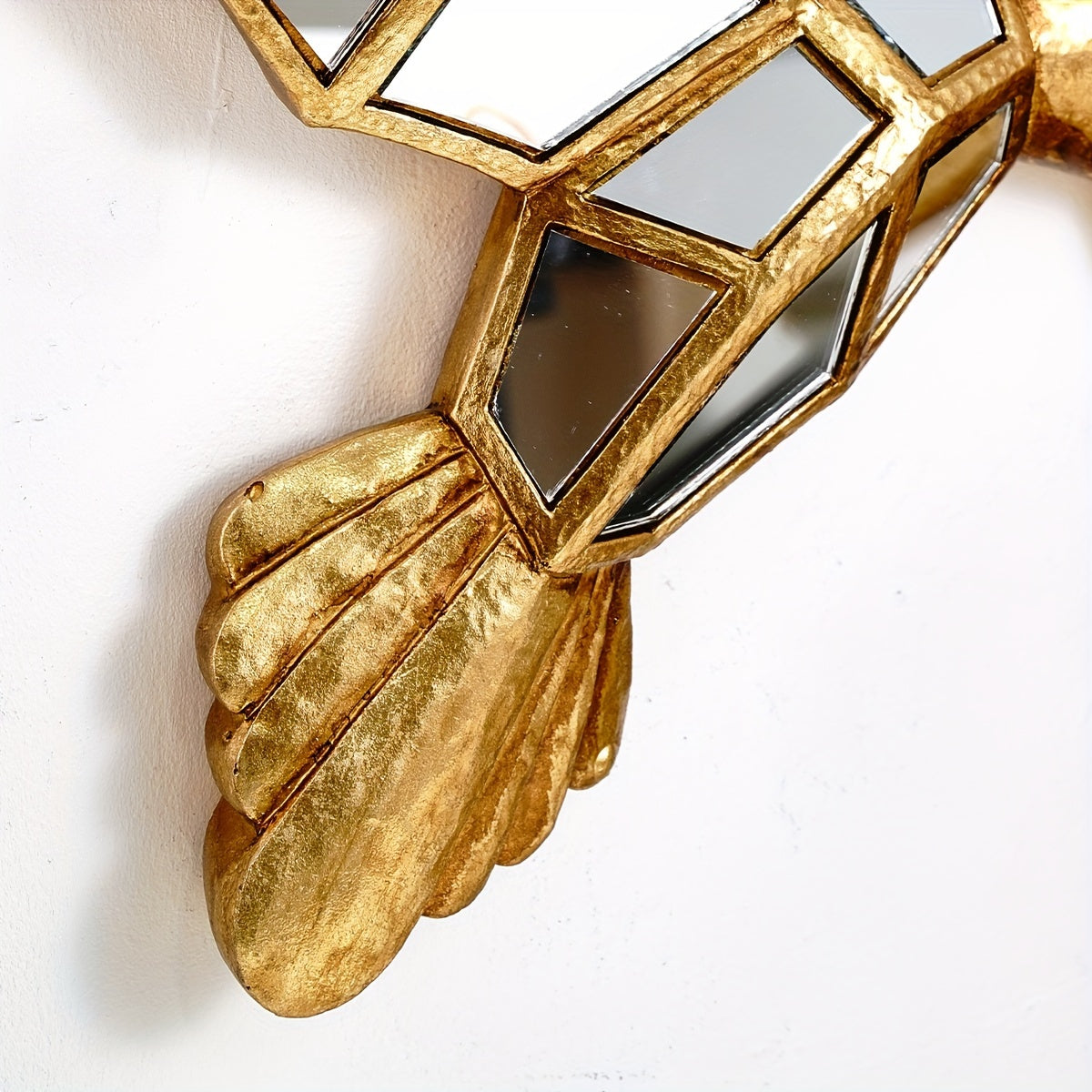 Art Deco Style Resin Hummingbird Wall Sculpture - CL2P