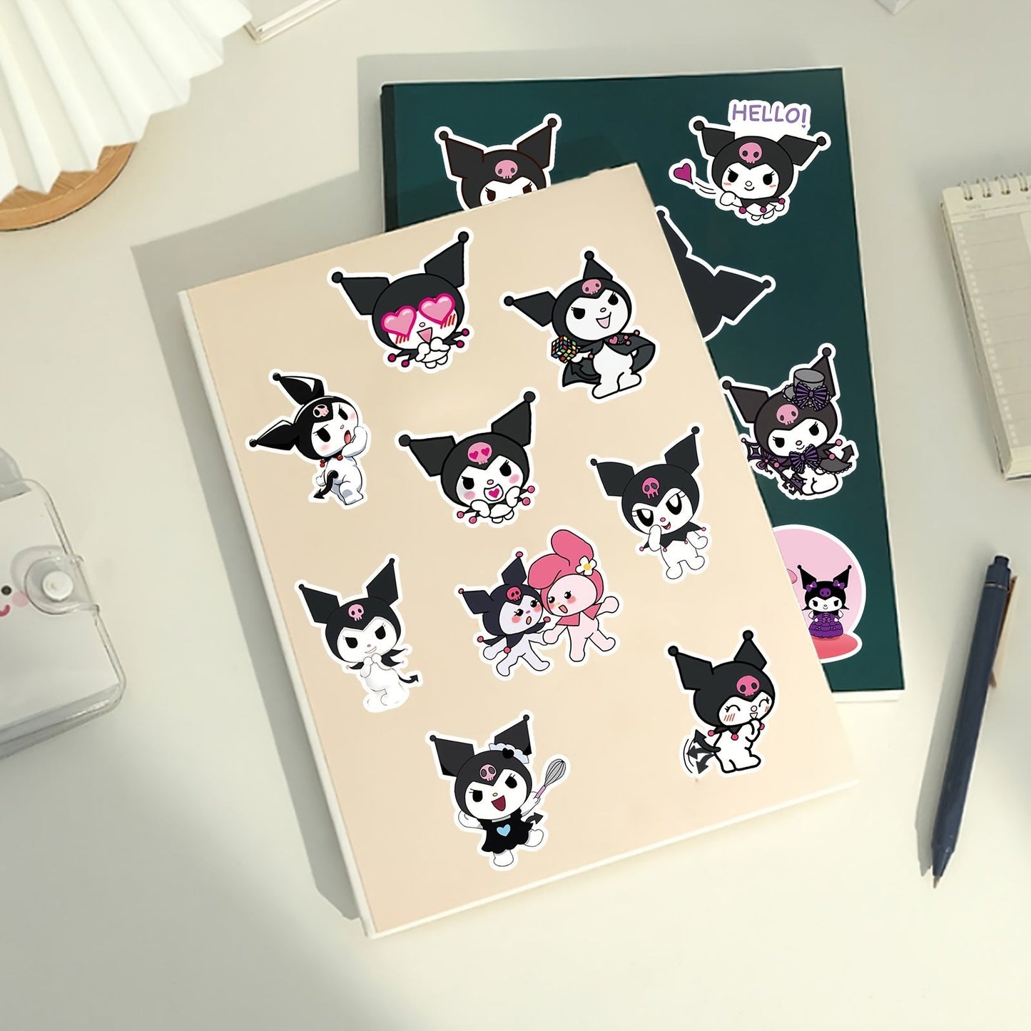 50pcs Sanrio Kuromi Cute Cartoon Anime Stickers - W2DN