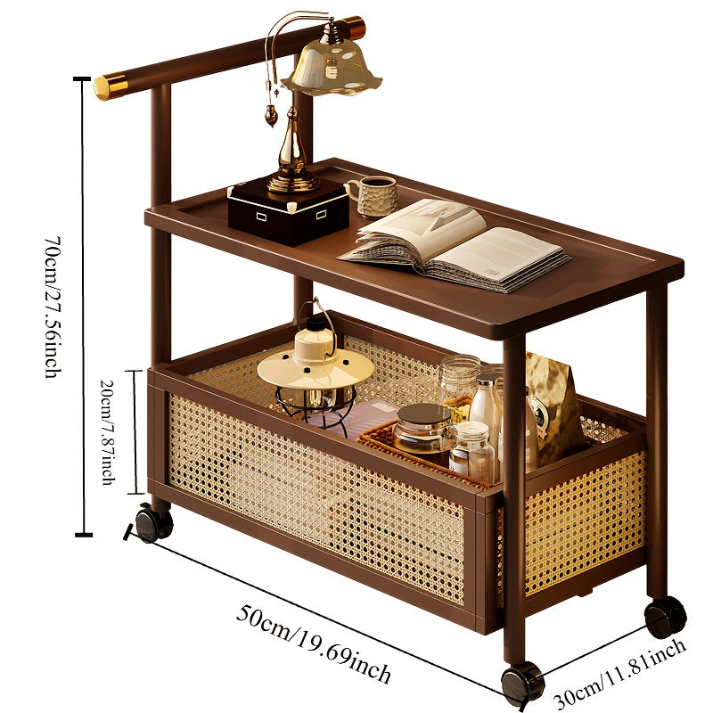 Modern Side Table with Golden Accents - CS02