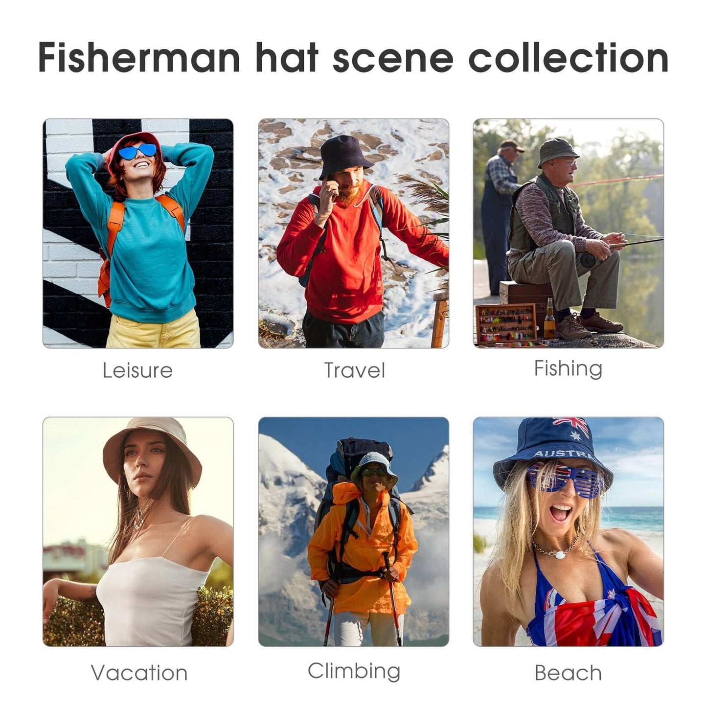 Main Character AOP Adult Bucket Hat | Full-Panel Zero-Blank-Space Sublimation Print — One-Size Festival, Beach & Statement Summer Headwear