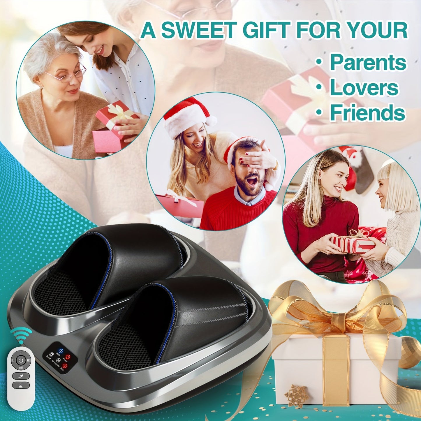 3D Shiatsu Foot Calf Massager with Heat-K3GV