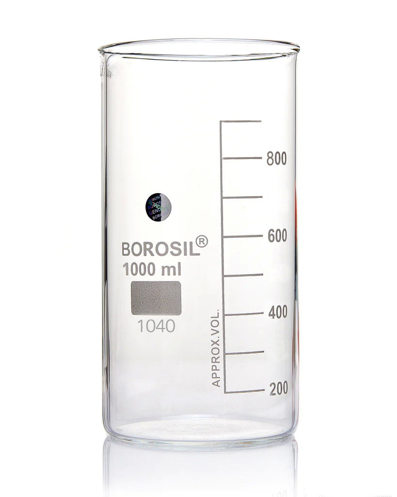 Beaker Tall Form Without Spout Glass Borosil