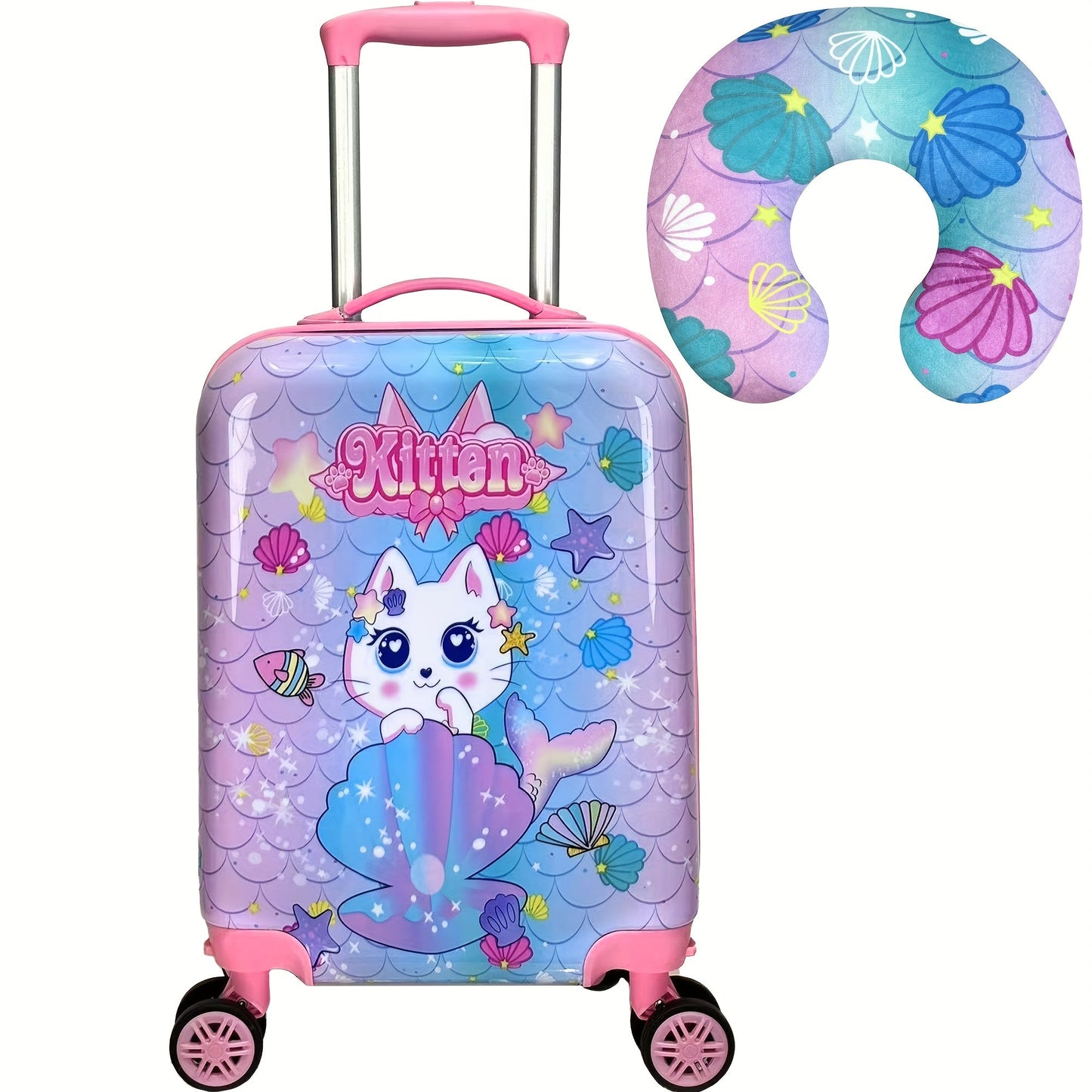 2pcs 40.64cm Hardside Luggage Set with Spinner Wheels TJR4K8N