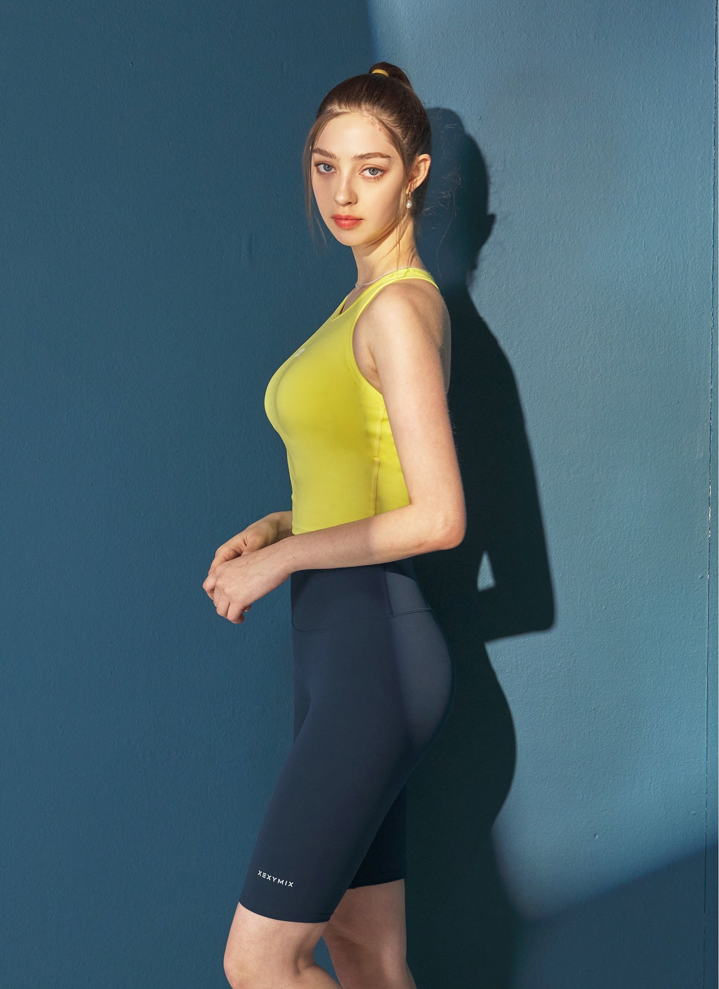 Line Color Block Sleeveless