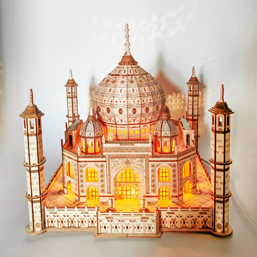 3D Wooden Villa Puzzle with LED Lights- HMT24TM