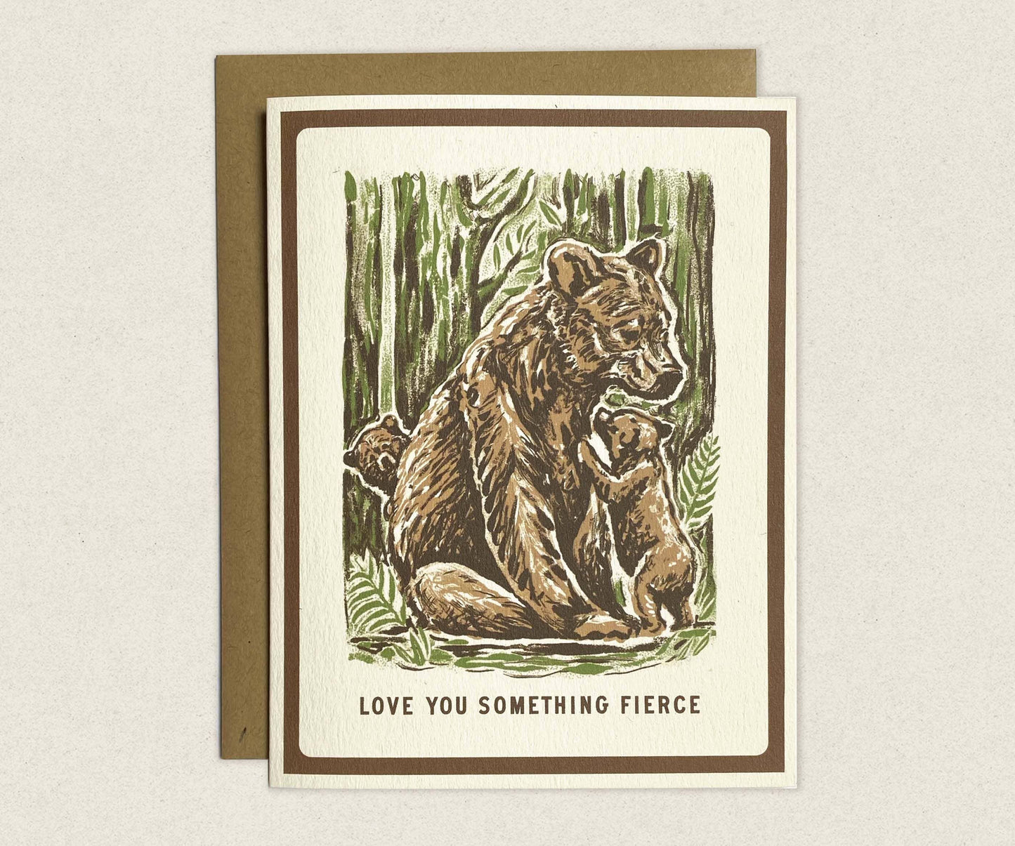The Wild Wander - Mama Bear Greeting Card: Single