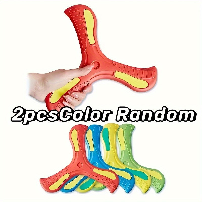 2pcs Three-Leaf Hand-Thrown Boomerang for Outdoor Games TJR6V8P