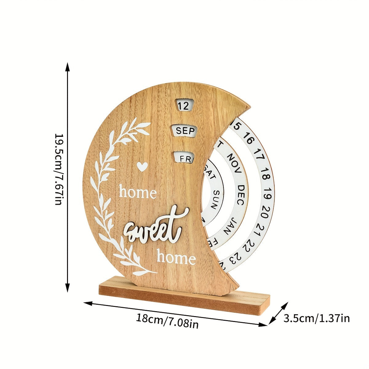 Wooden Moon Ferris Wheel Calendar-HMT14WC