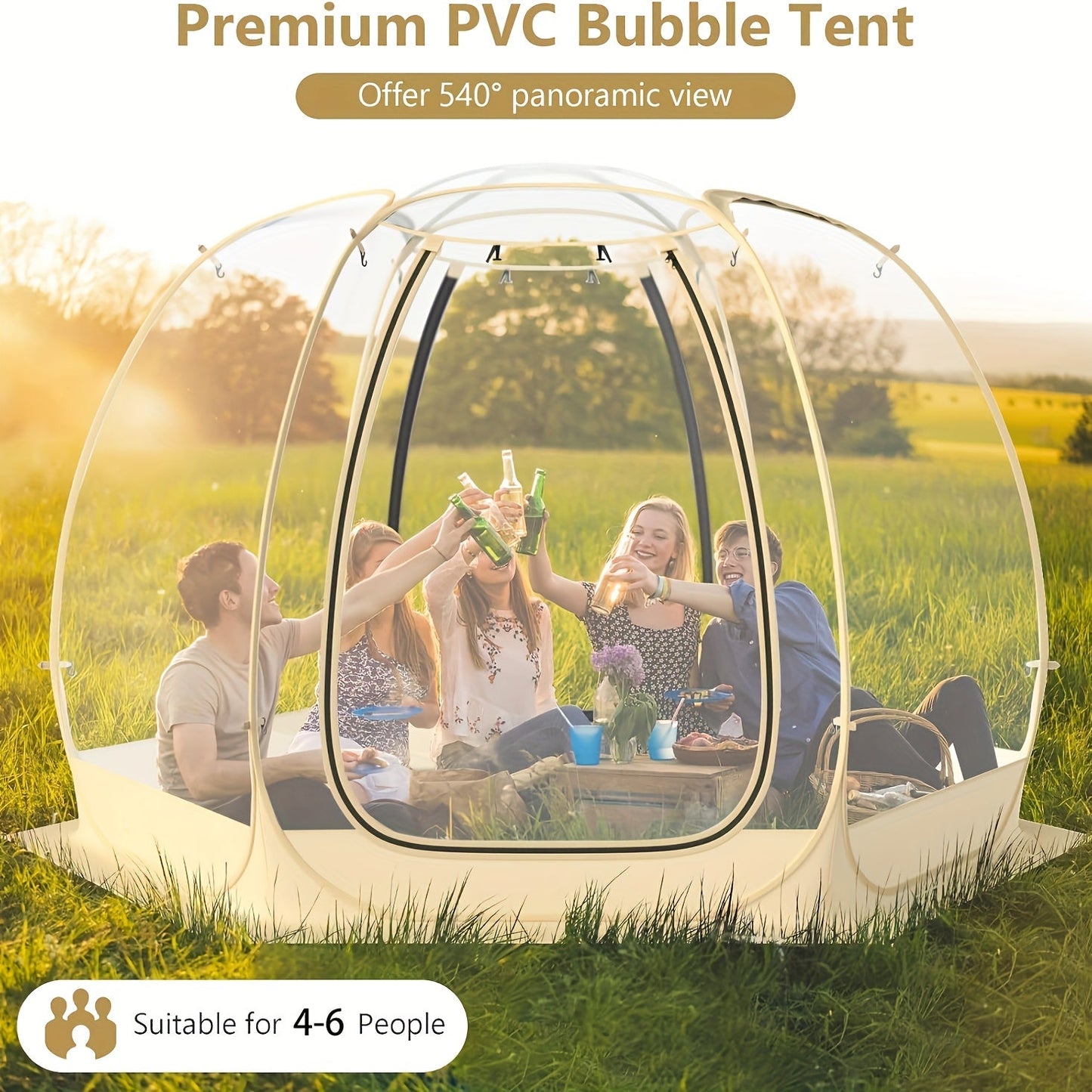 Pop Up Bubble Tent for 46 People-8XKN