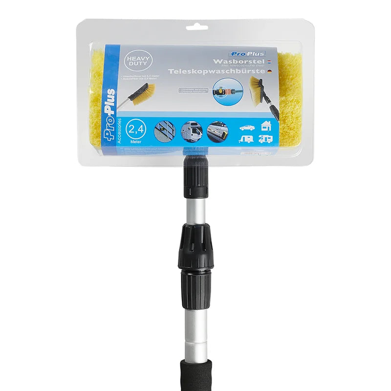 ProPlus Wasborstel Heavy Duty telescopische steel 2,4 meter