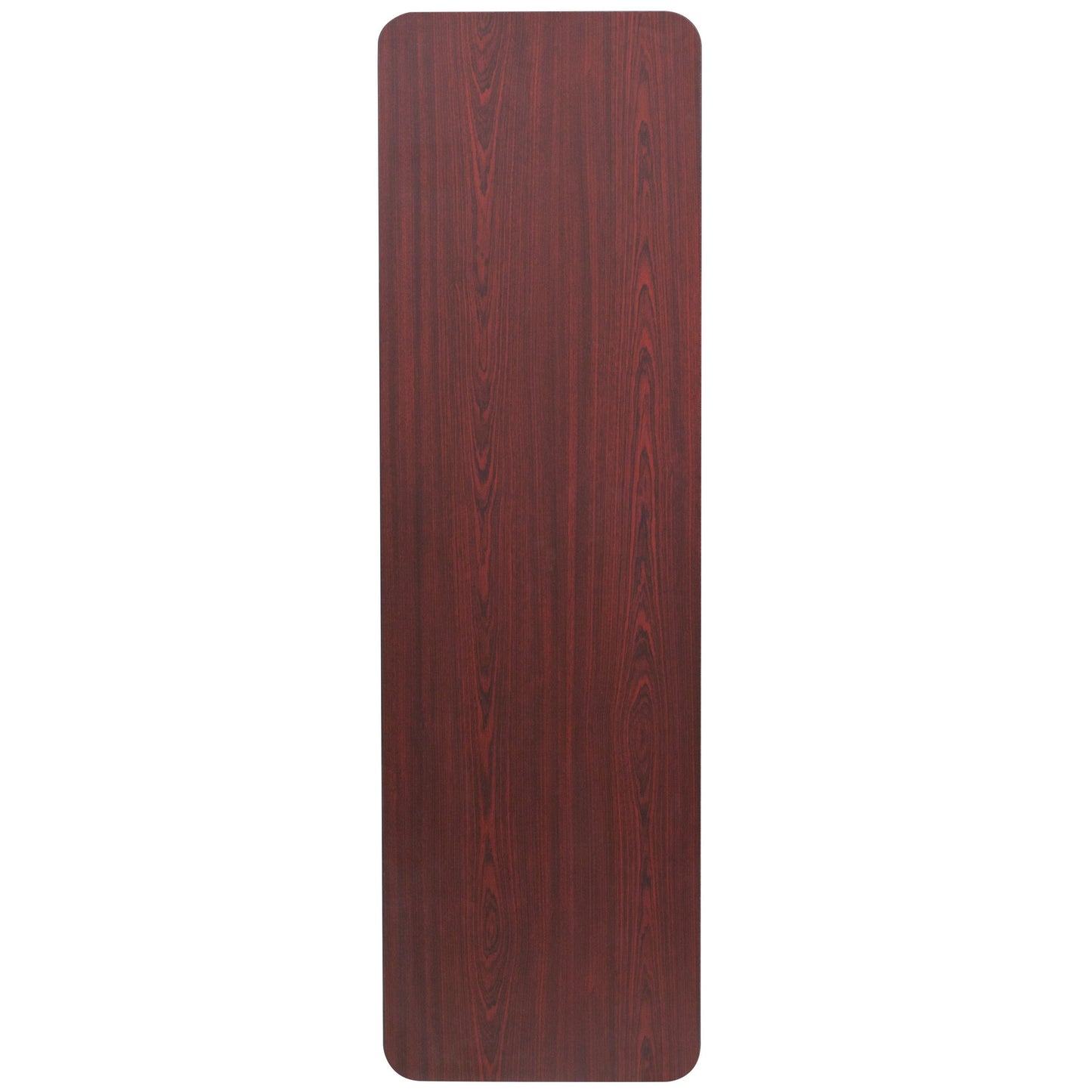 5-Foot High Pressure Mahogany Laminate Folding Training Table
