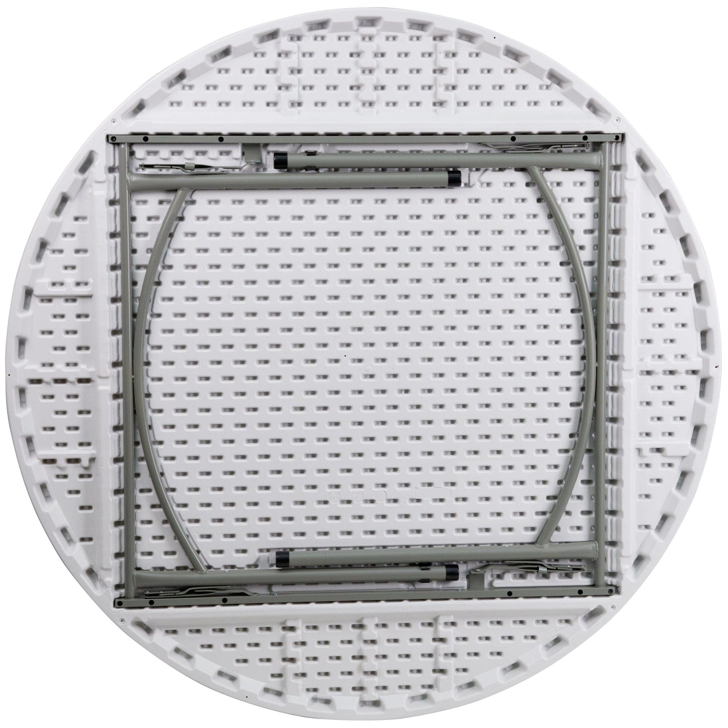 5-Foot Round Plastic Folding Table