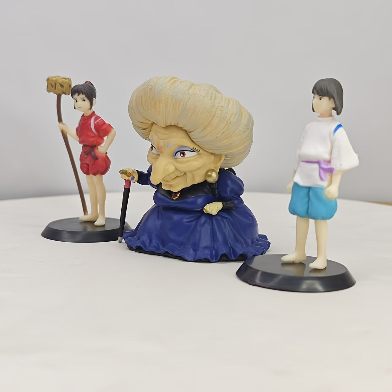 A Set of Three Classic Anime Figurines in a Bag - DYV9