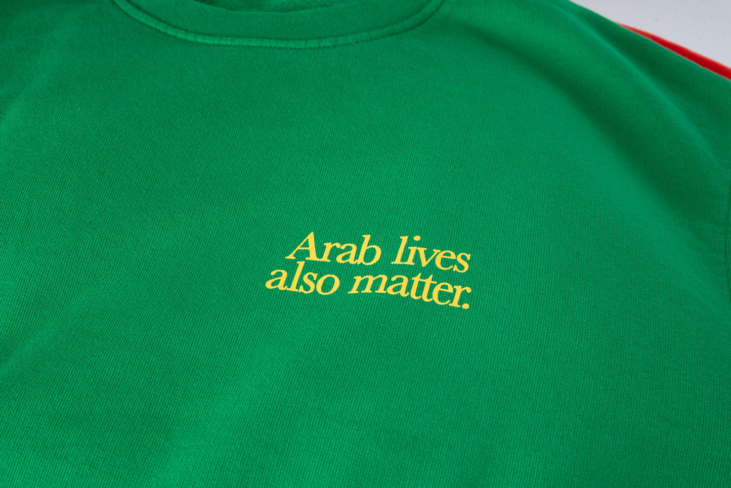 “Arab lives also matter” crewneck sweater