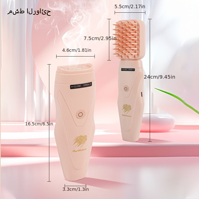 2-in-1 Car Aromatherapy Diffuser & Massage Comb, Rechargeable TJR1Z4N