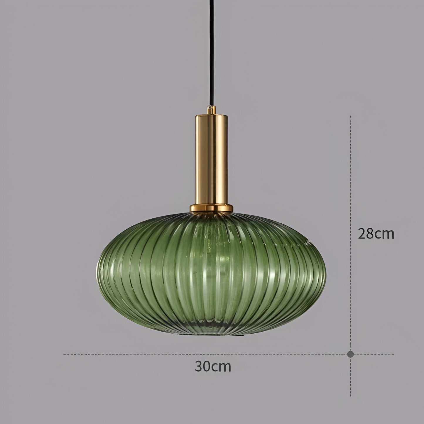 Retro Coloured Glass Pendant Light With Iron Fitting