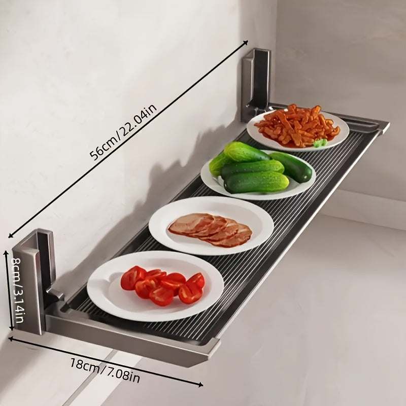 WallMounted Folding Kitchen Rack-B411