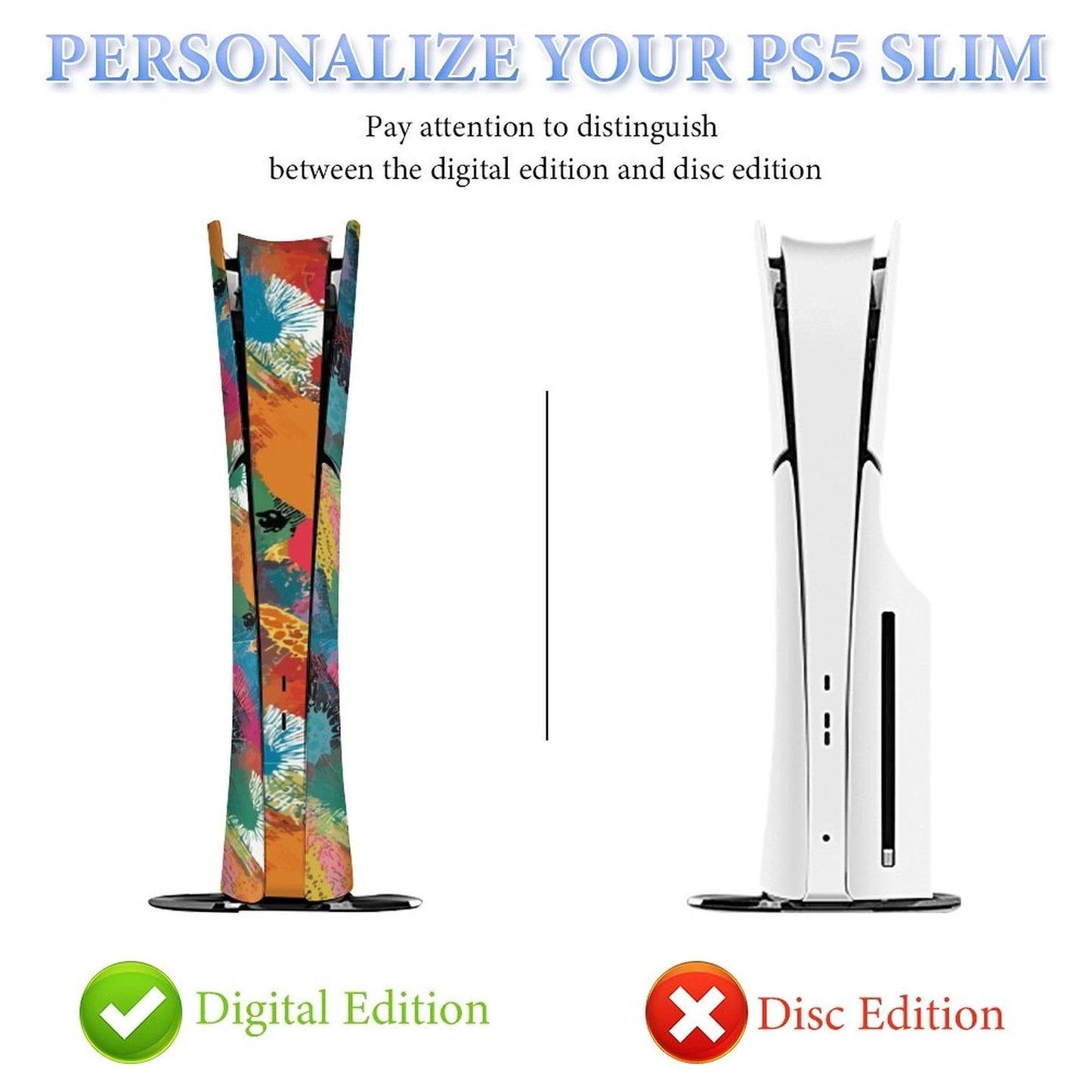 Sticker for PS5 Slim Controller Console (Digital Edition)