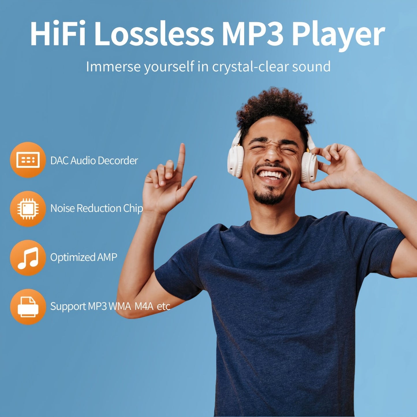32GB MP3 Player with Wireless HiFi Sound & Touchscreen TJR2Q9V