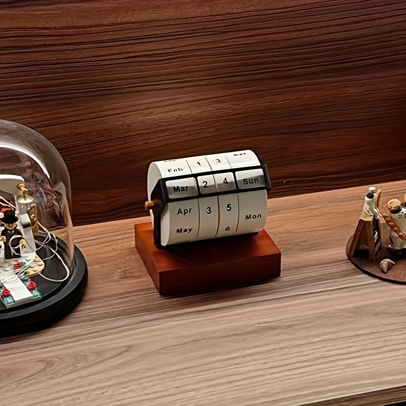 Retro Wooden Desk Calendar- HMT24WC