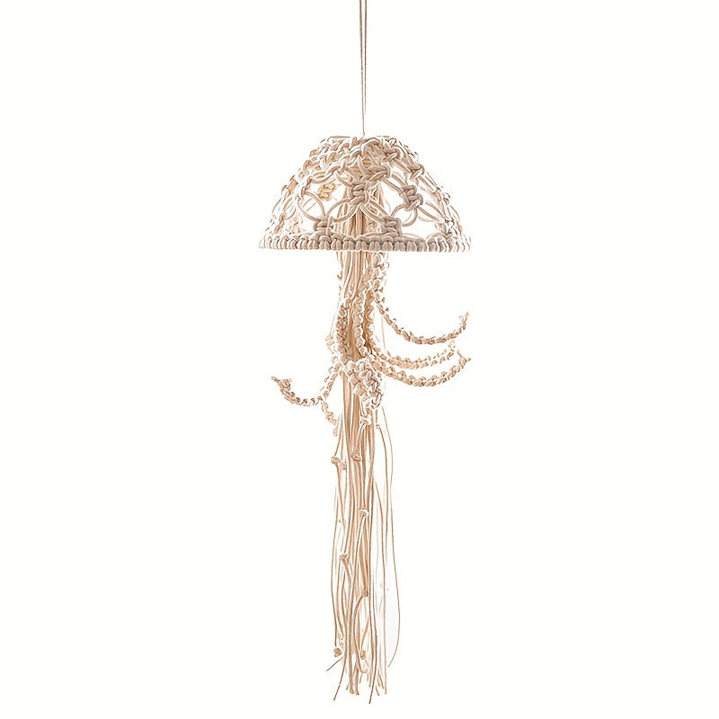 Handmade Nordic Cotton Rope Jellyfish Tapestry for Home Decor - CV0S