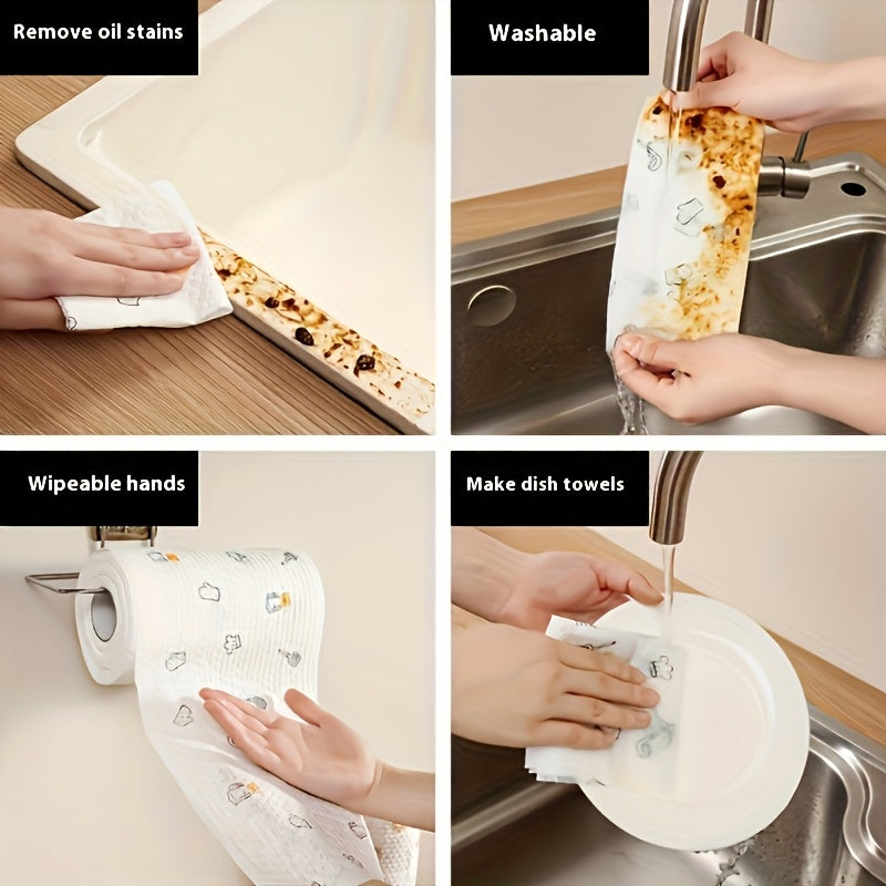 50-400pcs Disposable Cleaning Wipes, Oil-Resistant TJR7D8M