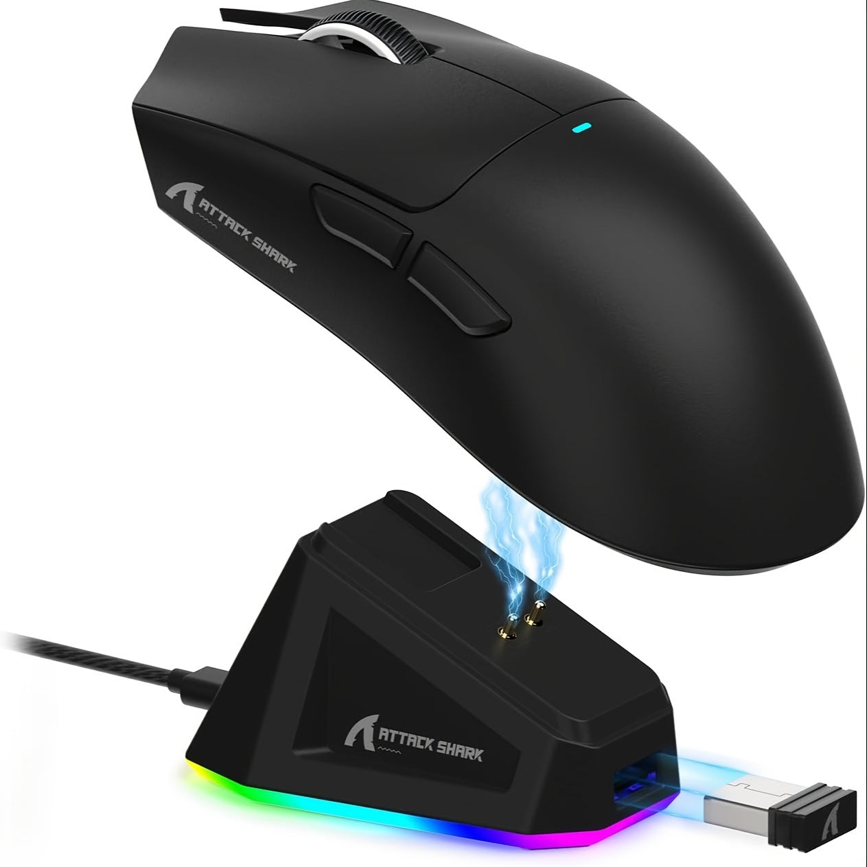ATTACK SHARK X11 Ultra-Light Wireless Gaming Mouse with RGB Dock TJR4H9W