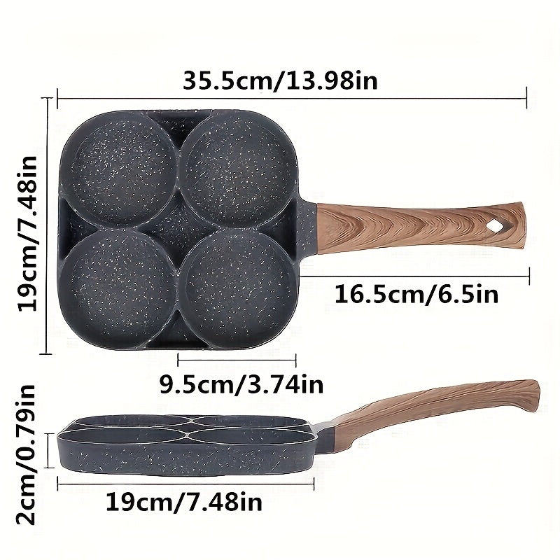 4-Hole Non-Stick Frying Pan- HMT13A1