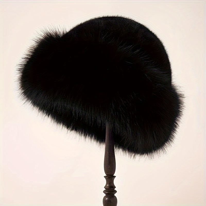Women's Luxurious Faux Fur Bucket Hat - DJ20