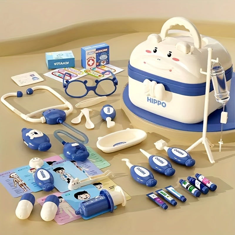 Children's Play Doctor Kit with Small Equipment & Storage Box TJR7Q3Y