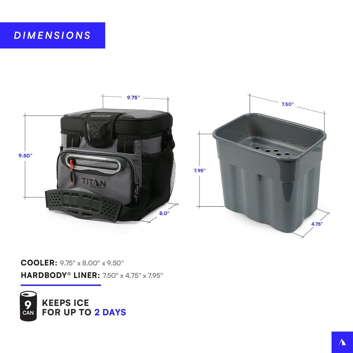 9 Can Zipperless HardBody® Cooler