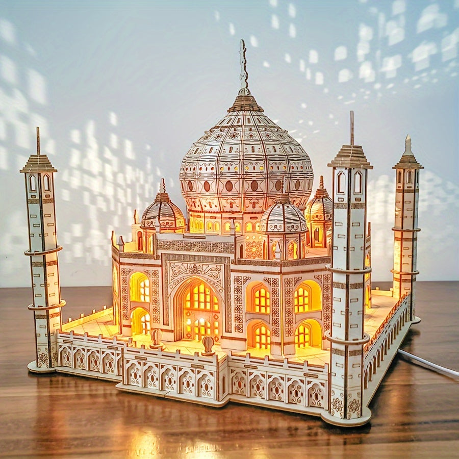 3D Wooden Villa Puzzle with LED Lights- HMT24TM
