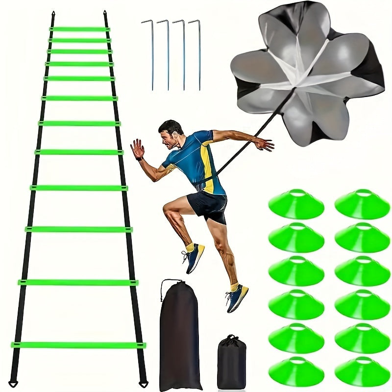 Football Agility Ladder Training Set, Speed & Jump Grid – TJR2T4W