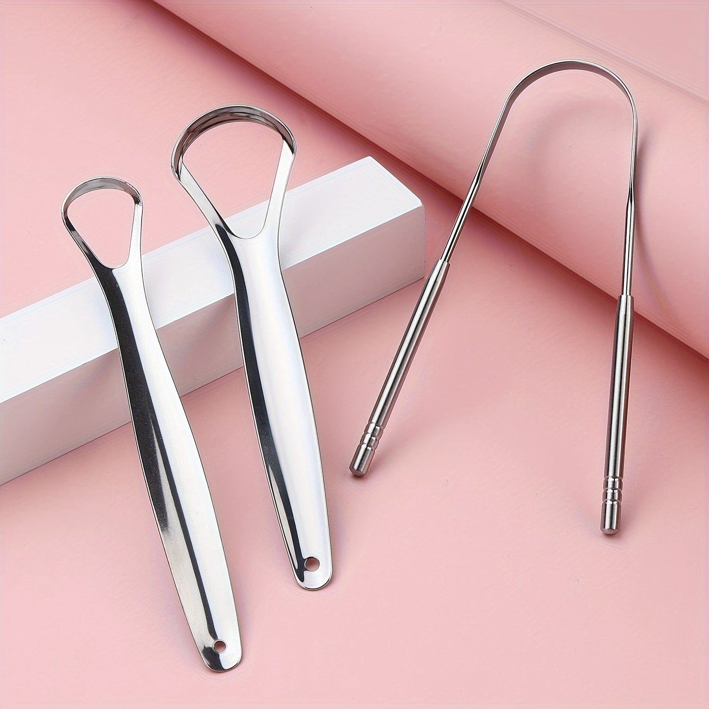 3pcs Stainless Steel Spoon Tongue Scraper - YGV8